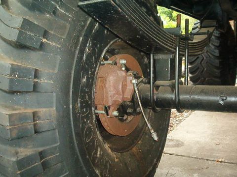 1979 Ford Bronco - This image shows a close-up of a vehicle's tire and suspension system, not enough detail to identify the model year.