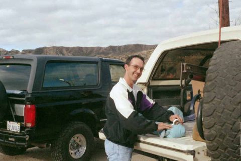 1990 Ford Bronco - Me protecting my just purchased axles from the upcomming wheeling.