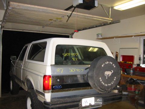 1988 Ford Bronco - here it is with the window up. we made sure it worked before undertaking this project. being this was done out of town. it would have been…