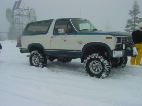 1986 Ford Bronco - Bronco up at Leeks Lookout