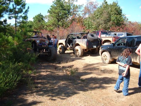 1986 Ford Bronco - Yes, the bone stock Nissan Frontier made it through the day without getting stuck. Although it did go around the water falls shown below.