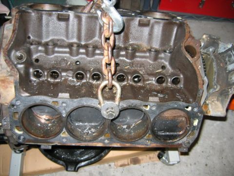 1992 Ford Bronco - Finally have it on a engine crane, I don't think the stand I have is sturdy enough.