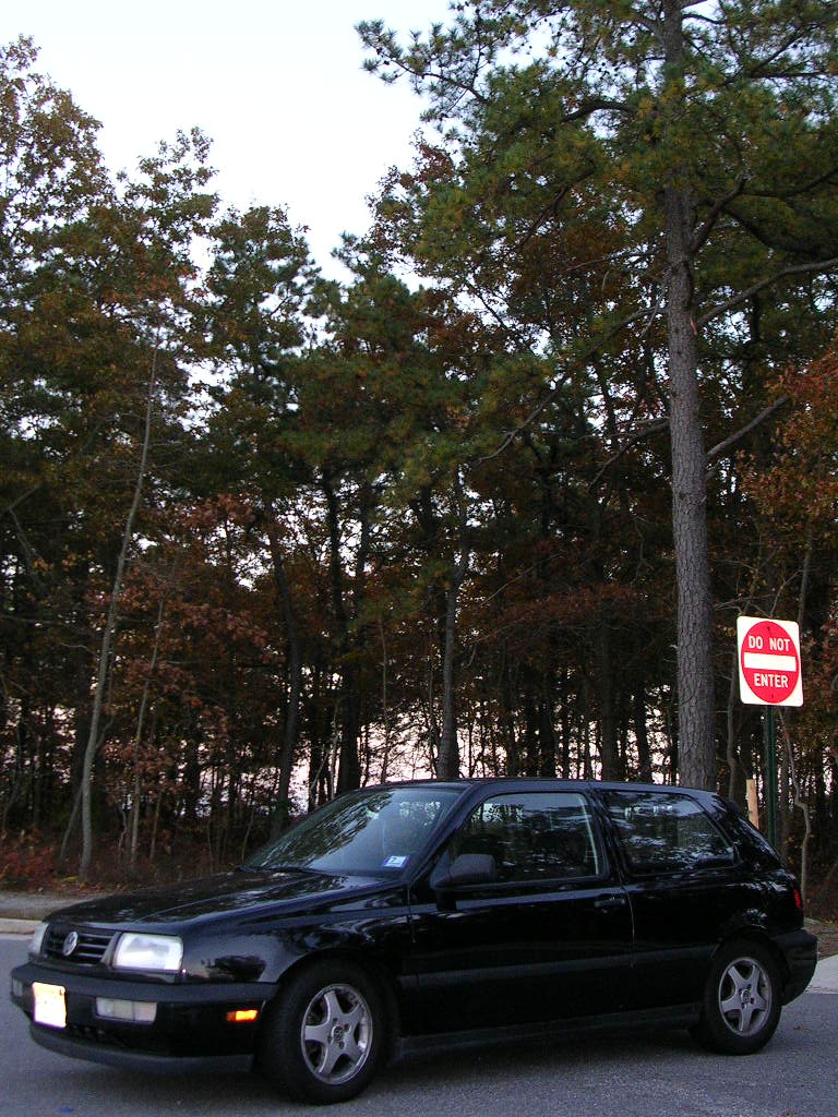 Black 1996 Volkswagen GTI side view