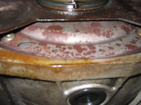 1995 Ford Bronco - I also have to remove the inspection plate on the tranny, yes it was that close, but by disconnecting the exhaust and removing this piece;…