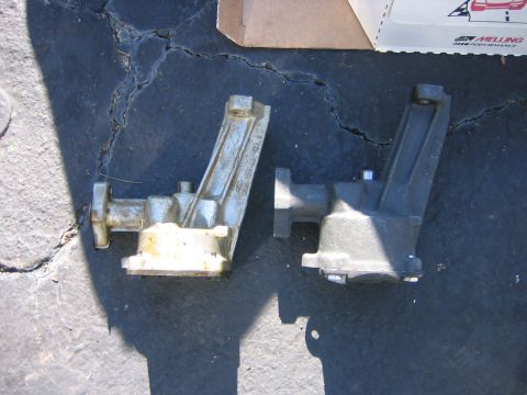 1995 Ford Bronco - The old pump on the left and the new one on the right. I decided to get a Melling high flow pump to replace the stocker; I figure you can’t…