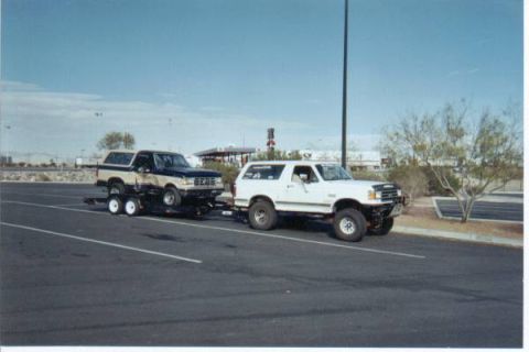 1990 Ford Bronco - picking up a parts rig in Vegas. nice turnaround trip.. there and back in about 12 hours.