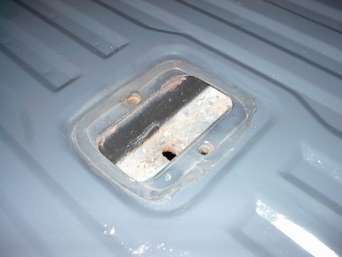 1986 Ford Bronco - Wish I could find this rubberized tape that surrounds the rear seat anchor plate so I could stick it between the taligate and tailgate acce…