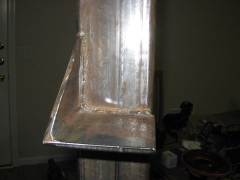 1988 Ford Bronco - Close-up of a metal bracket, showing its construction and condition.