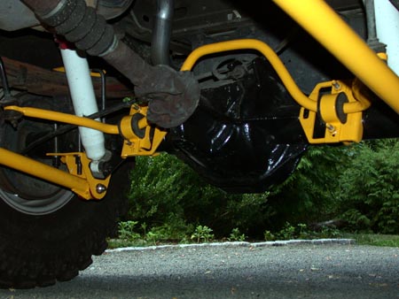 1990 Ford Bronco - this is how it mounts to the rear axle minus the yellow bar in top right and biggest bar on the left bottom