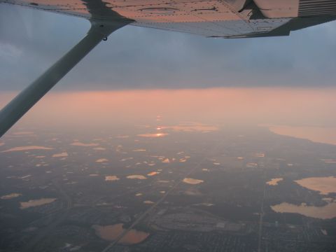 1989 Ford Bronco - Wish there was less haze...but you get the point...the best sunsets happen in the air.