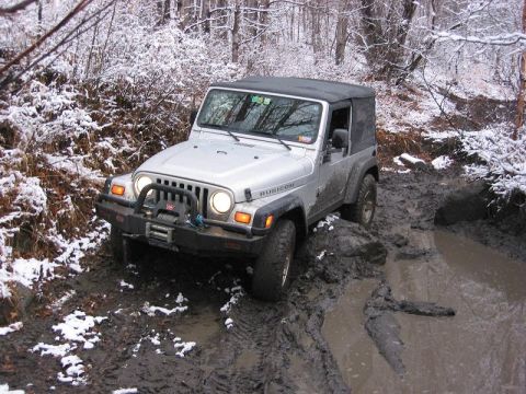 1985 Ford Bronco - Rubicon in acting. Don't see them doing this in the commecials.