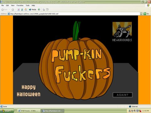 1993 Ford Bronco - A Halloween-themed illustration displays a pumpkin with offensive text and a "Happy Halloween" message.