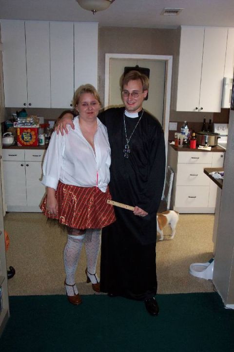 1992 Ford Bronco - My wife and I, Halloween 2004