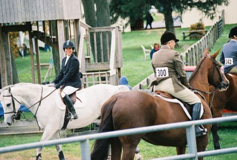 1994 Ford Bronco - Horse show participants with bib numbers visible on their jackets.