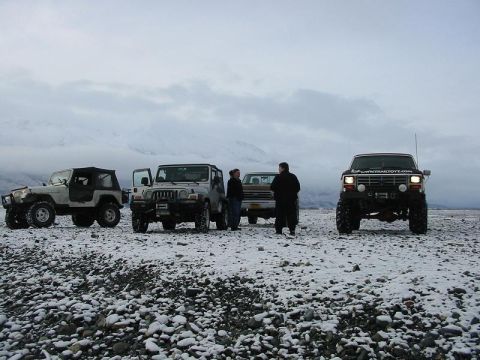 1985 Ford Bronco - Group shot. Man the bronco looks like a monster in th is one.