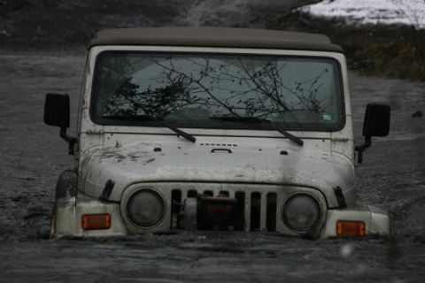 1985 Ford Bronco - Bill going in.
