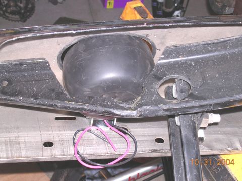 2004 Ford F-250 - using the existing holes in the bumper support, i trimmed out the brackets with a sawzall for the lights