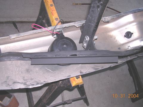 2004 Ford F-250 - I doubt it needed it, but just to be safe, i welded some angle iron to the bumper reinforcement brackets for added strength