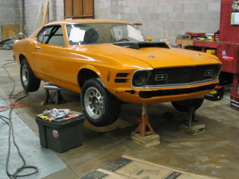 1970 Ford Mustang - In the shop, nearing the day it drives out. Summer -04