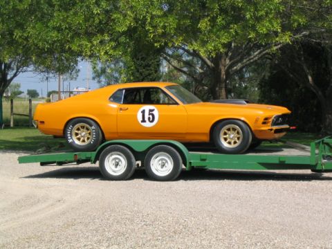 1970 Ford Mustang - Boss 429 look with the hood scoop. Hey, it came with the car and covers the big assed hole in the hood.