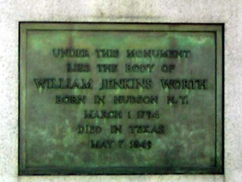 1995 Ford Bronco - A plaque commemorates William Jenkins Worth, born in 1794 and died in 1849.