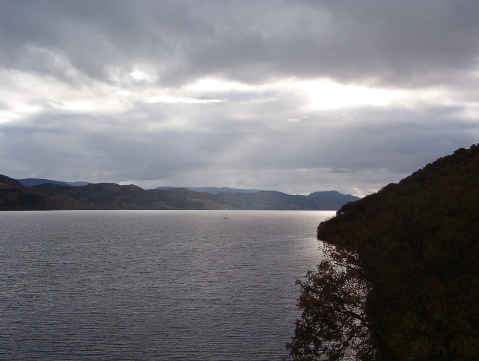 Looking South over Loch Ness from Urquhart Castle.