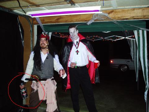 1988 Ford Bronco - A white sedan is visible in the background of a Halloween party scene.