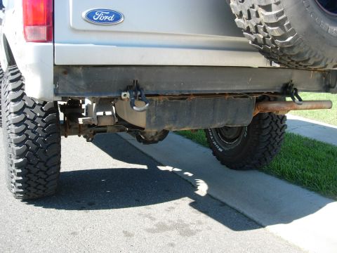 1995 Ford Bronco - "Custom" rear bumper.