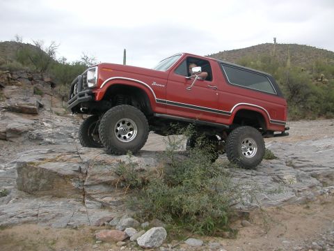 1984 Ford Bronco - I didn't have time to stop and get out and take pictures of my truck climbing the rock wall in Box Canyon, so on the way out I found a nice…
