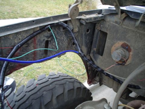 1981 Ford Bronco - underhood wiring. I cleaned and conduited all the wires. I still need to purchase a 150A fuze and megafuze holder. The only source I have f…