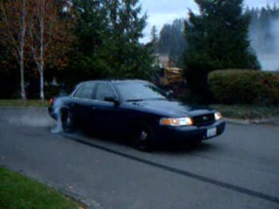 1999 Ford Crown Victoria - Ana's burn out