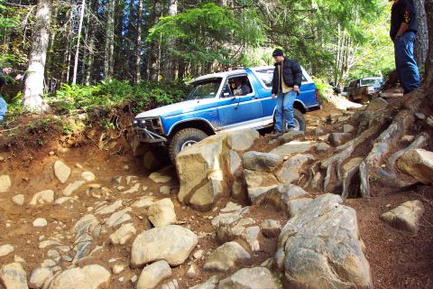 1996 Ford Bronco - Todd Going Down Mini Rubicon (11/6/2004)