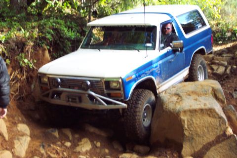 1996 Ford Bronco - Todd Going Down Mini Rubicon (11/6/2004)