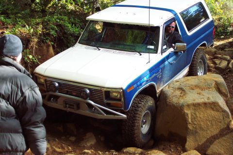 1996 Ford Bronco - Todd Going Down Mini Rubicon (11/6/2004)