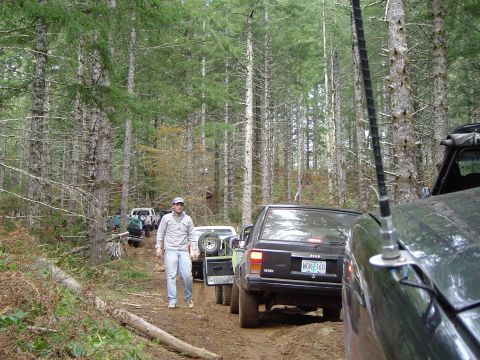 1989 Ford Bronco - Going up a trail on Archers