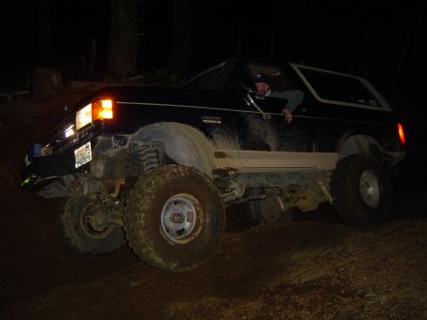 1989 Ford Bronco - Mike on canopener at night