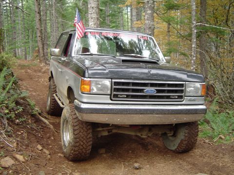 1989 Ford Bronco - Me on firebreak sunday morning