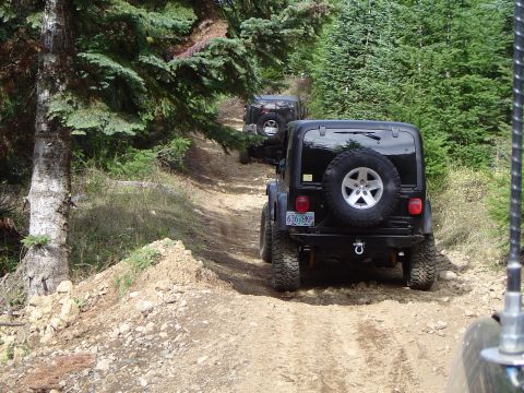 1989 Ford Bronco - Heading up to "Hogs Back"...it was closed