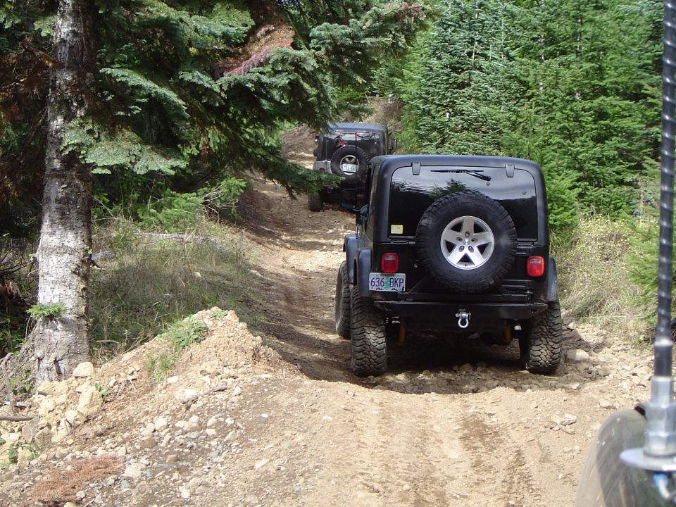 Heading up to "Hogs Back"...it was closed