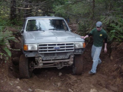 1987 Ford Bronco - before i blew out a tire