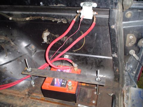 1981 Ford Bronco - I bought and soldered a new end on my short battery-solenoid cable since I cut it in half. 44 cents, some plumbing solder and a map gas tor…