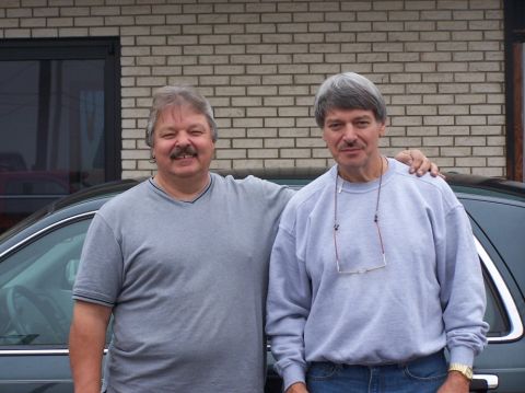 2001 Ford Crown Victoria - Lee (left) and Ray (right) Cheyka. Lenny Cheyka wasn't present for the picture.