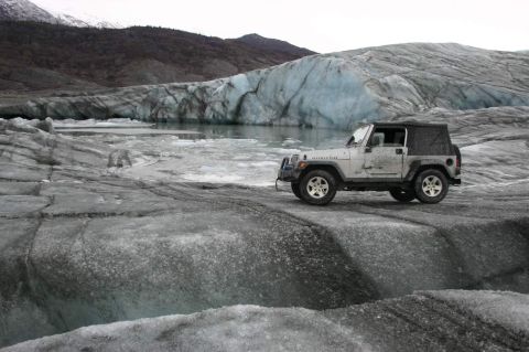2003 Jeep TJ - 2003 Jeep TJ Rubicon parked on a glacier near Knik Glacier, Alaska.
