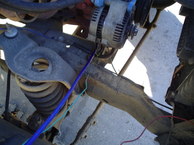 Pretty much done, just had to put the belt on and cover up that splice job with some electrical tape.