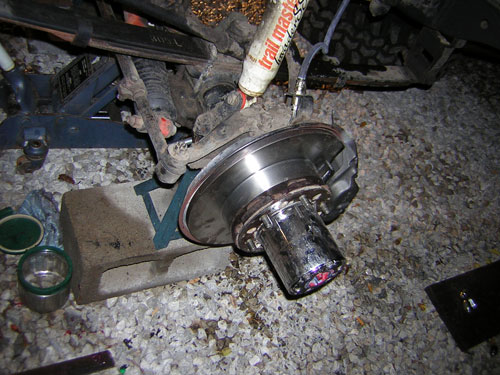 final brake parts installed
