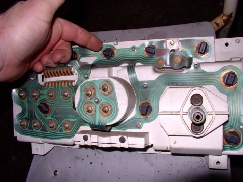 1986 Ford Bronco - These top ones for high beams, signals,etc can be easily replaced from the front just by removing the dash trim around the cluster and.....…