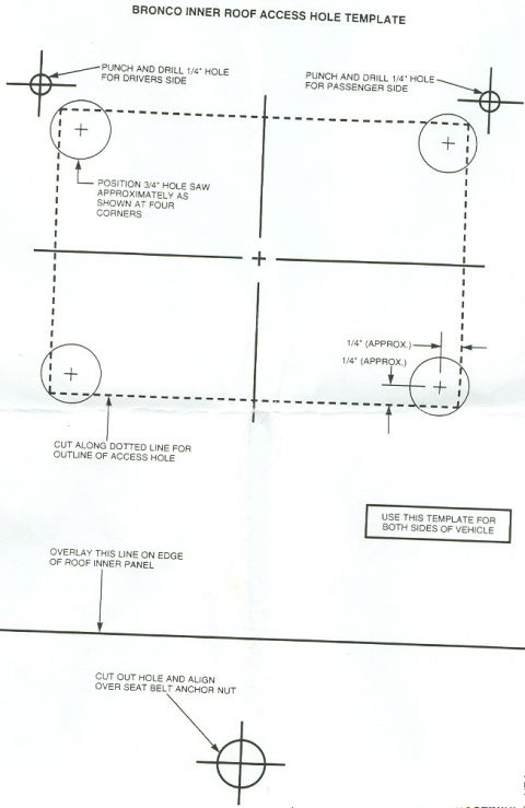 1983 Ford Bronco - TSB 962011 (supersedes TSB 951409A) I.S. 6661, P.9 The hole at the bottom seems to be sized for the seat belt BOLT instead of the NUT, so c…