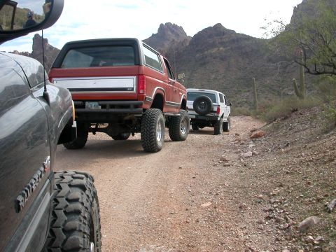 1984 Ford Bronco - Checking coordinates on trail to martinez.