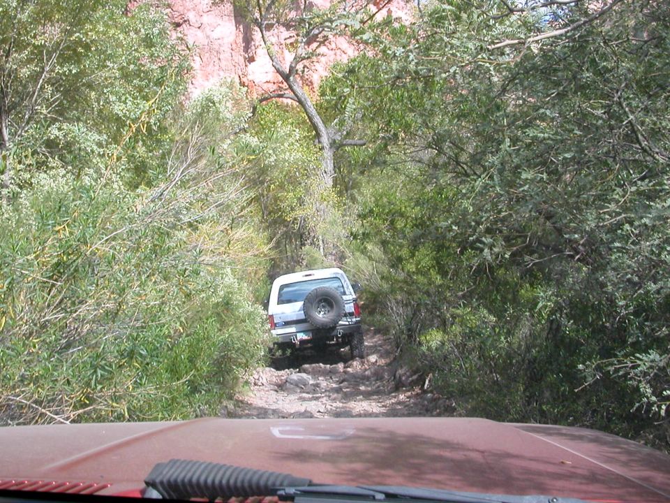 Scenic trail into Martinez Cabins.