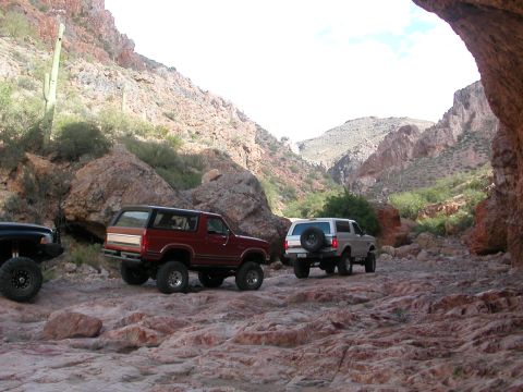 1984 Ford Bronco - Just before the first boulder yard on Martinez Canyon